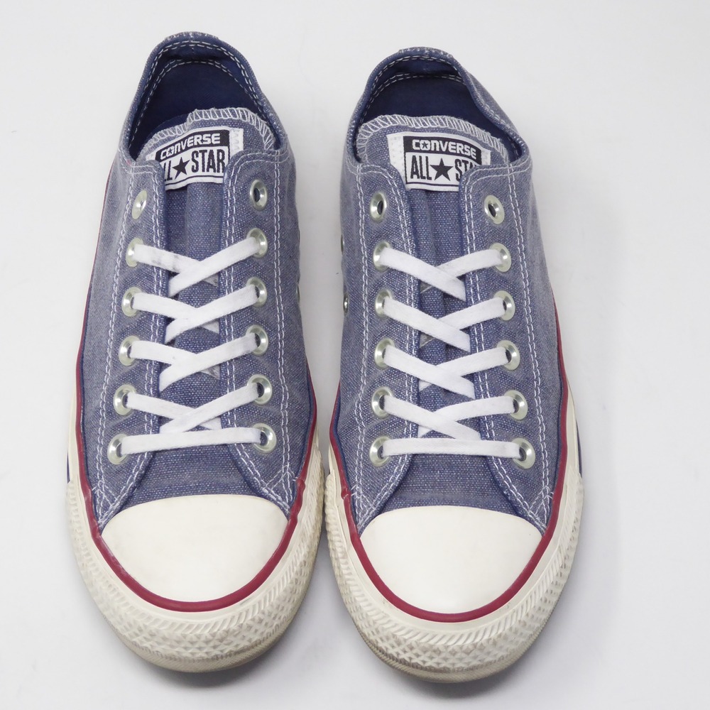 Converse Unisex Chuck Taylor All Star Low Blue Denim Chambray Mens 5 / Womens 7 - Picture 2 of 8